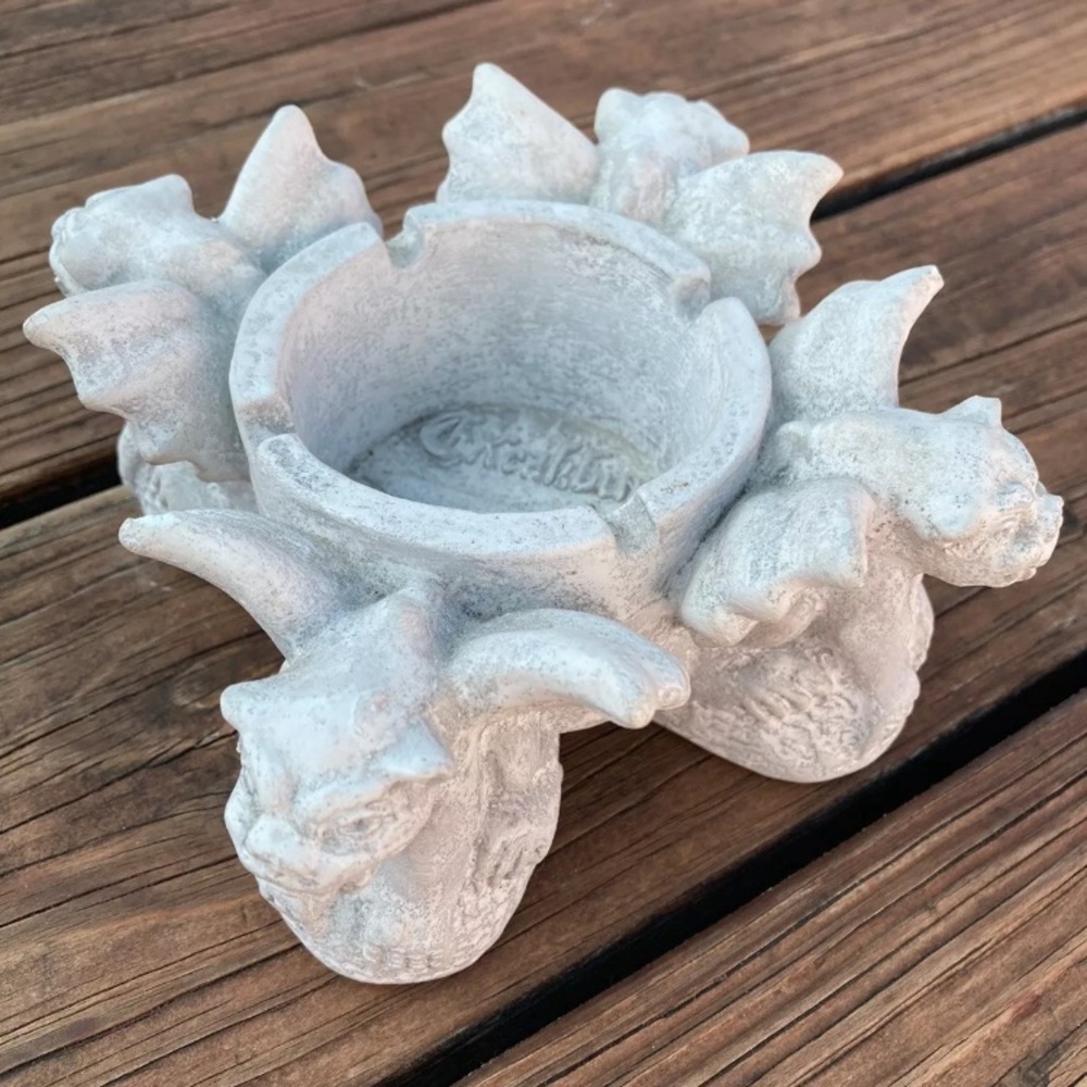 Rare Vintage Excalibur Gargoyle Ashtray Gothic